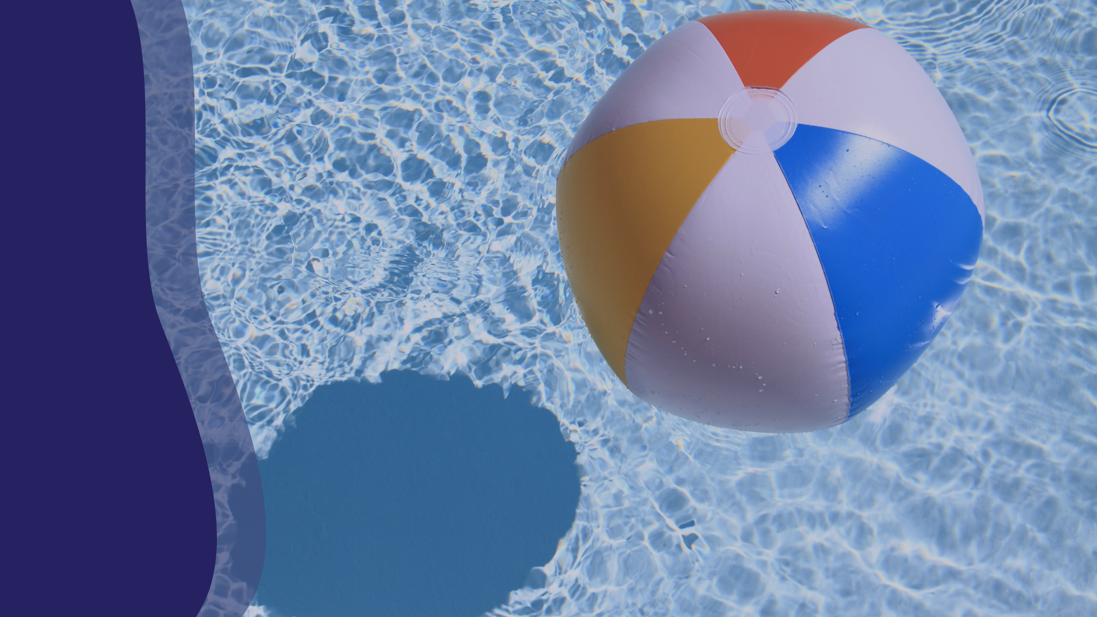 pool ball in pool